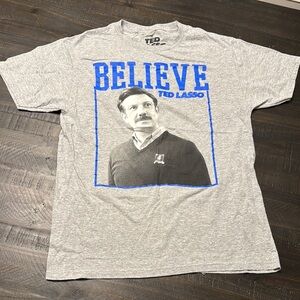 Ted Lasso Gray Graphic T-Shirt Med